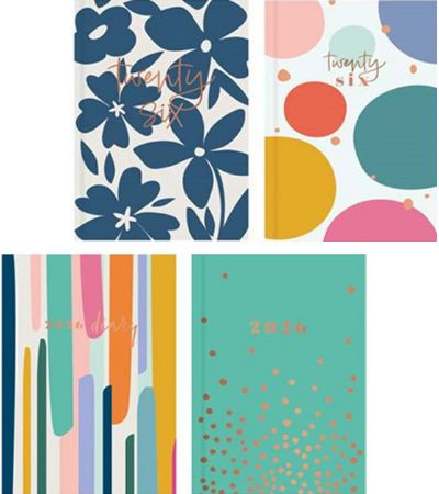 24x 2026 Pocket Diary Week To View...Contemporary Designs
