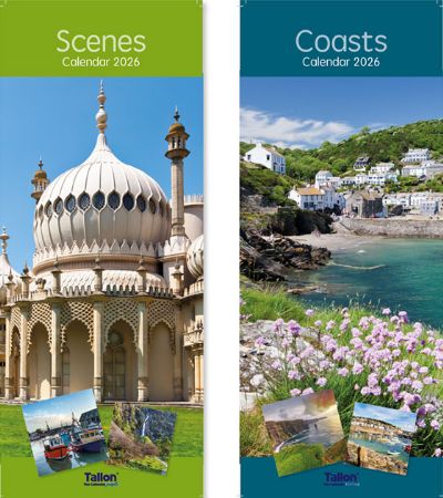 24x 2026 Super Slim Calendar - Coasts And Scenes
