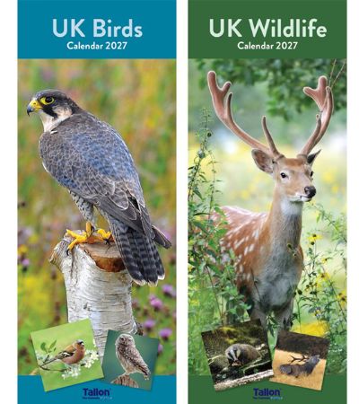 24x 2027 Super Slim Calendar - Birds And Wildlife