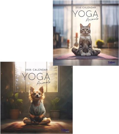 12x 2026 Square Calendar - Animal Yoga Designs