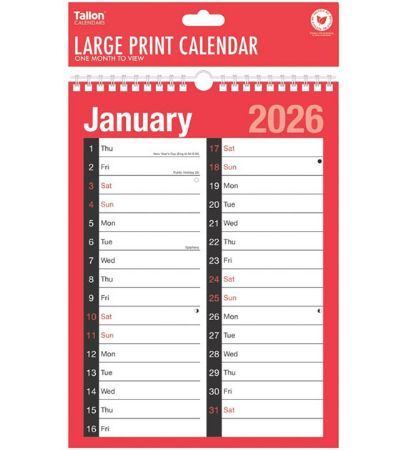 12x 2026  2 Column Month To View Planner